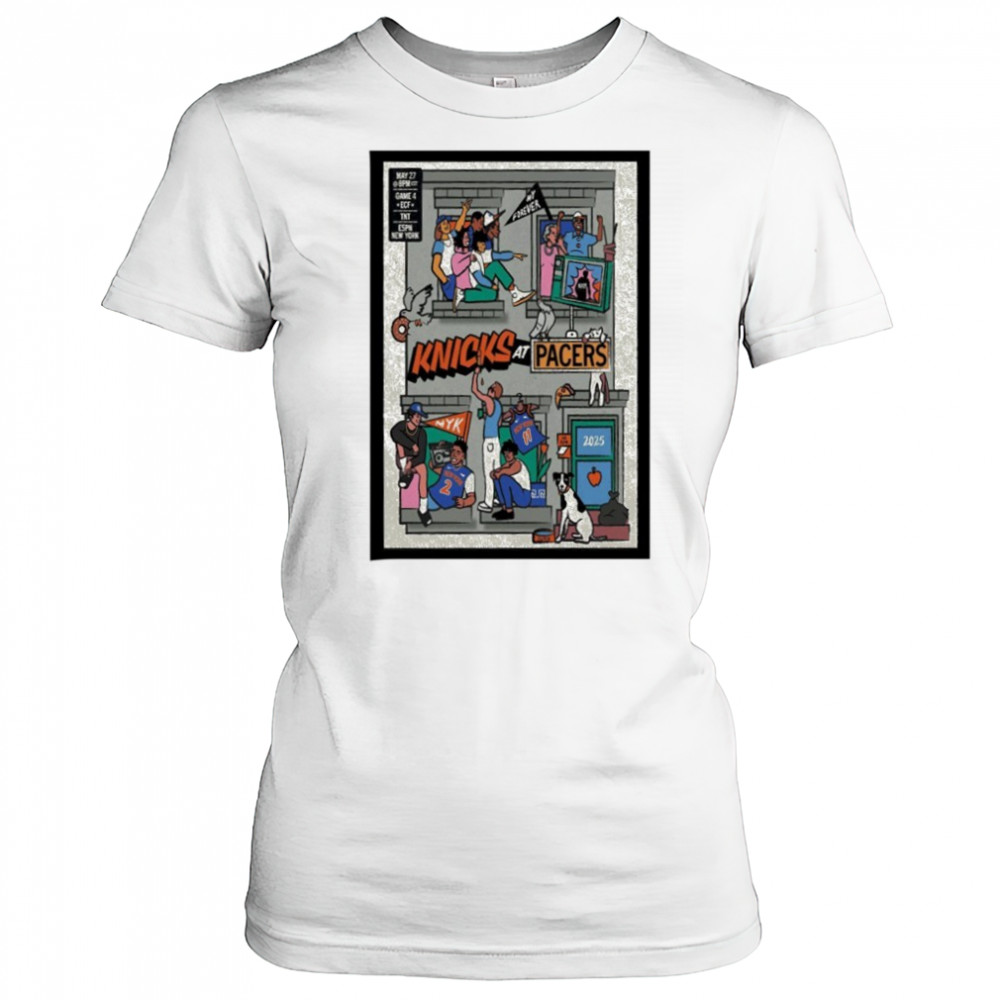 Knicks Vs Pacers May 27 2025 Game 4 Poster shirt Women's T-shirt