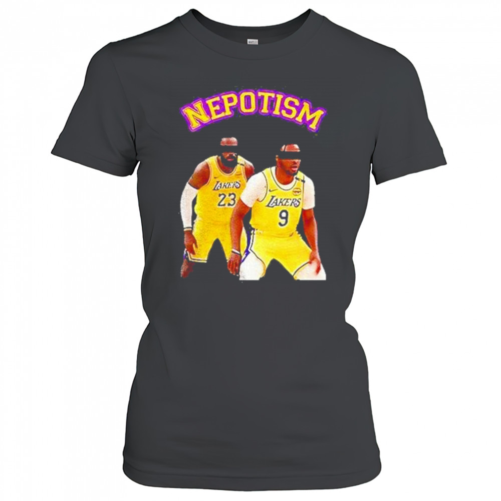 Lebron James And Bronny James Los Angeles Lakers Nba Basketball Nepotism Shirt Women's T-shirt