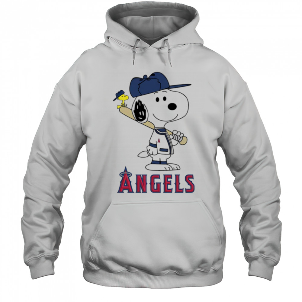 Los Angeles Angels Snoopy Baseball funny cartoon shirt Hoodie