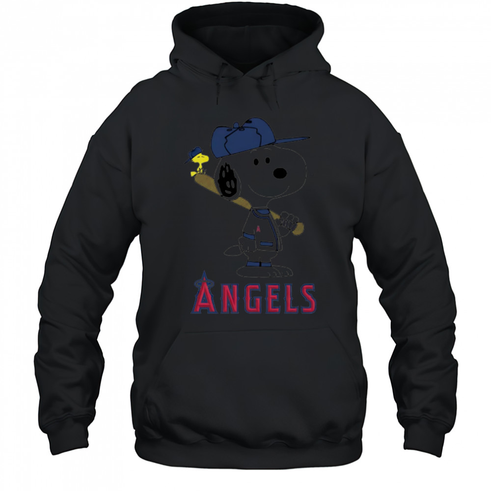 Los Angeles Angels Snoopy Baseball funny cartoon shirt Hoodie