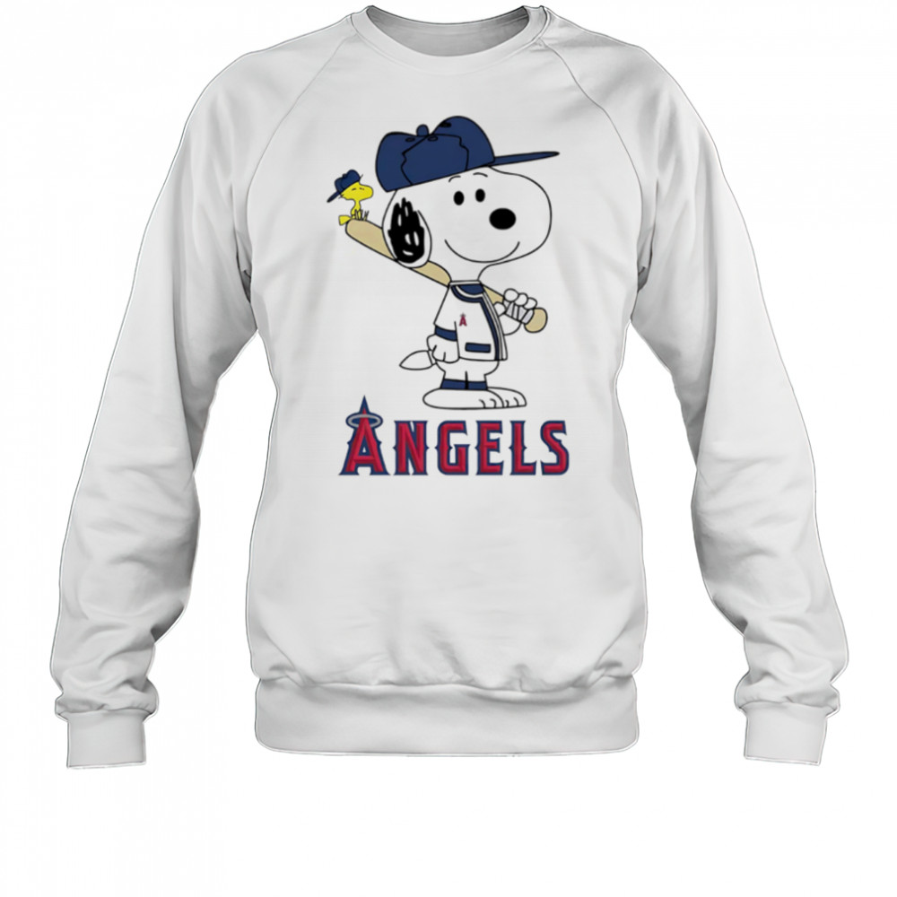 Los Angeles Angels Snoopy Baseball funny cartoon shirt Sweatshirt