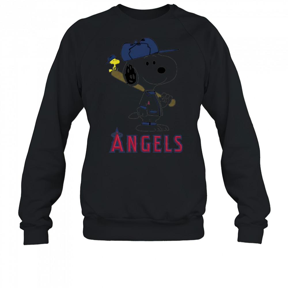 Los Angeles Angels Snoopy Baseball funny cartoon shirt Sweatshirt