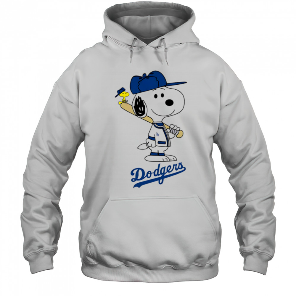 Los Angeles Dodgers Snoopy Baseball funny cartoon shirt Hoodie