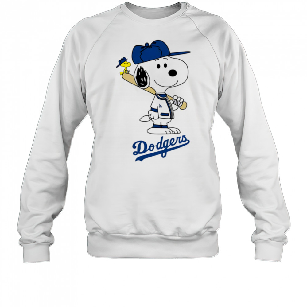 Los Angeles Dodgers Snoopy Baseball funny cartoon shirt Sweatshirt
