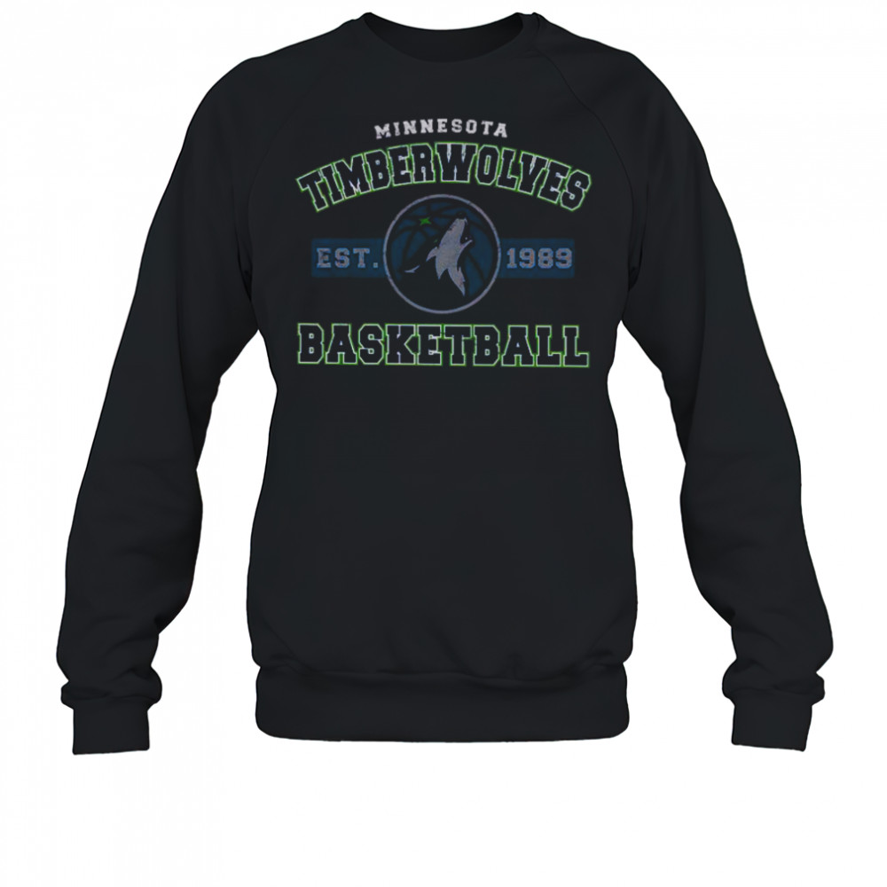 Majestic Threads Navy Minnesota Timberwolves T-Shirt Sweatshirt