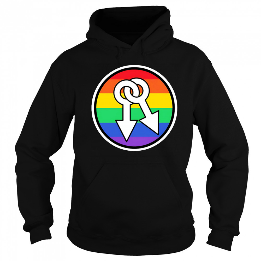 Male symbols rainbow shirt Sweatshirt