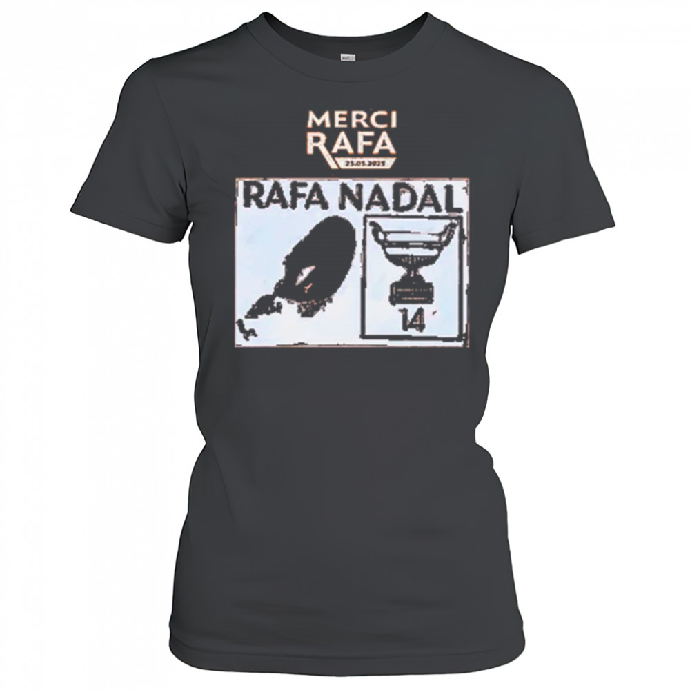 Merci Rafa Nadal- Rafael Nadal Roland Garros 2025 Shirt Women's T-shirt