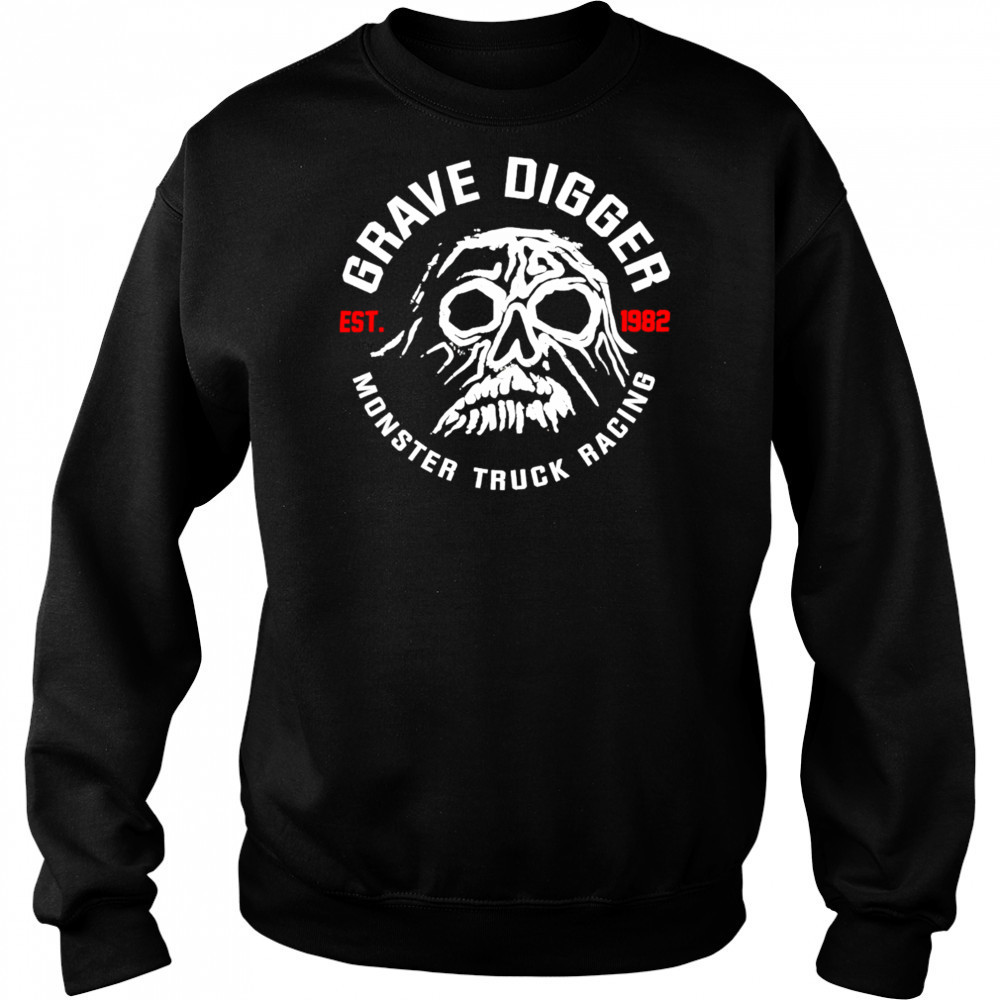 Monster Jam Superstore Grave Digger Retro Ghost shirt Hoodie