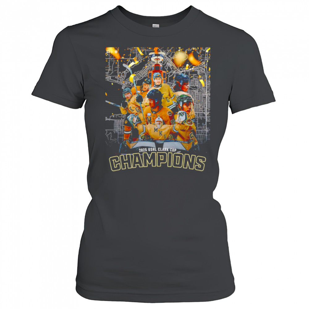 Muskegon Lumberjacks 2025 Ushl Clark Cup Champions shirt Women's T-shirt