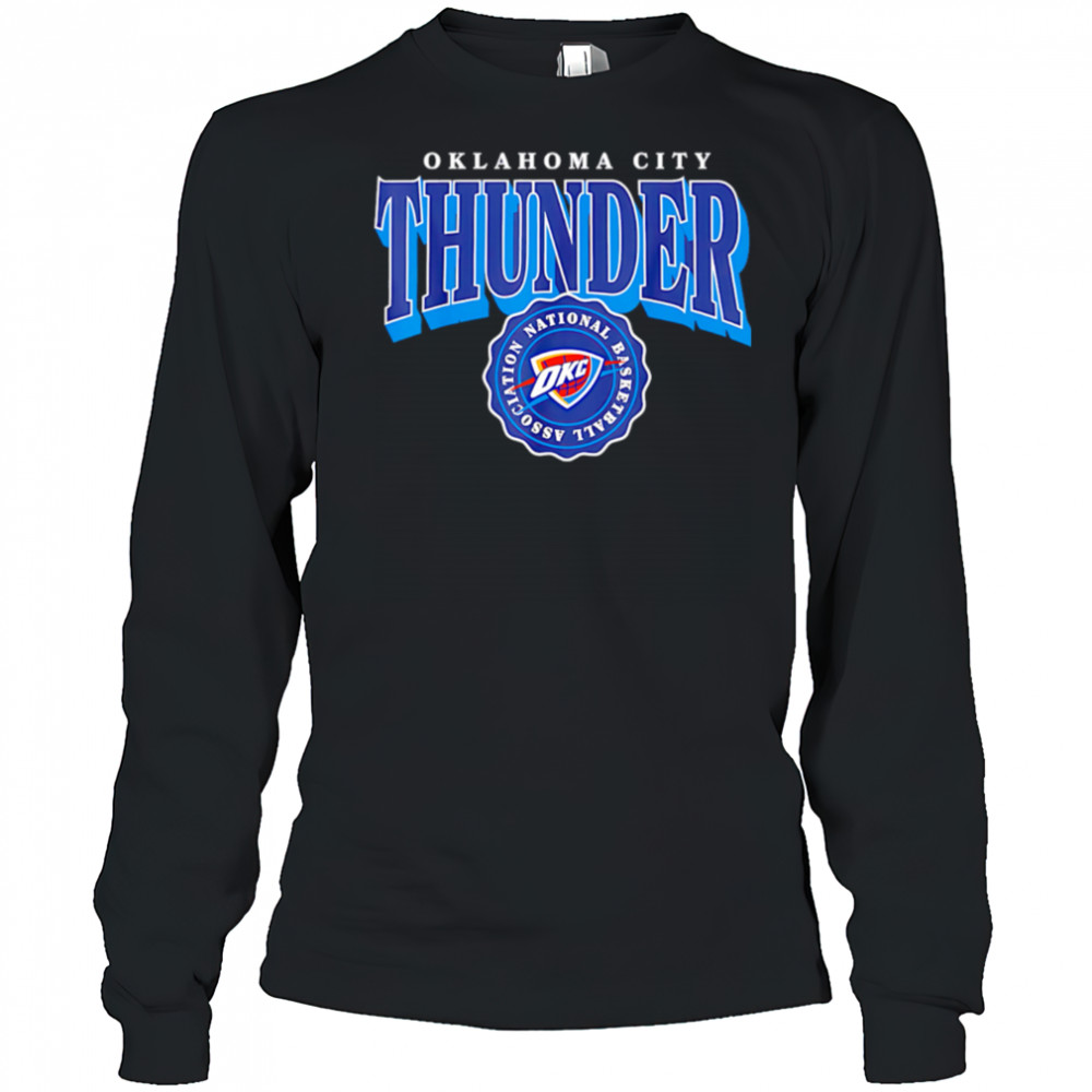 NBA Oklahoma City Thunder Arched Crest shirt Long Sleeved
