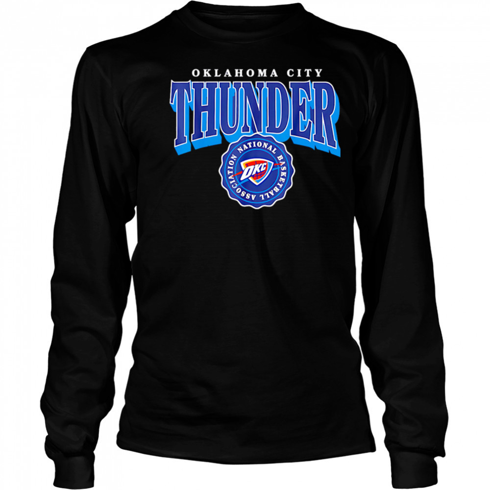 NBA Oklahoma City Thunder Arched Crest shirt Long Sleeved