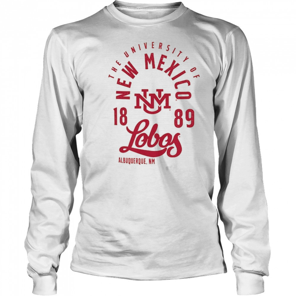 New Mexico Lobos Comfort Colors Mascot Overlay T-Shirt Long Sleeved