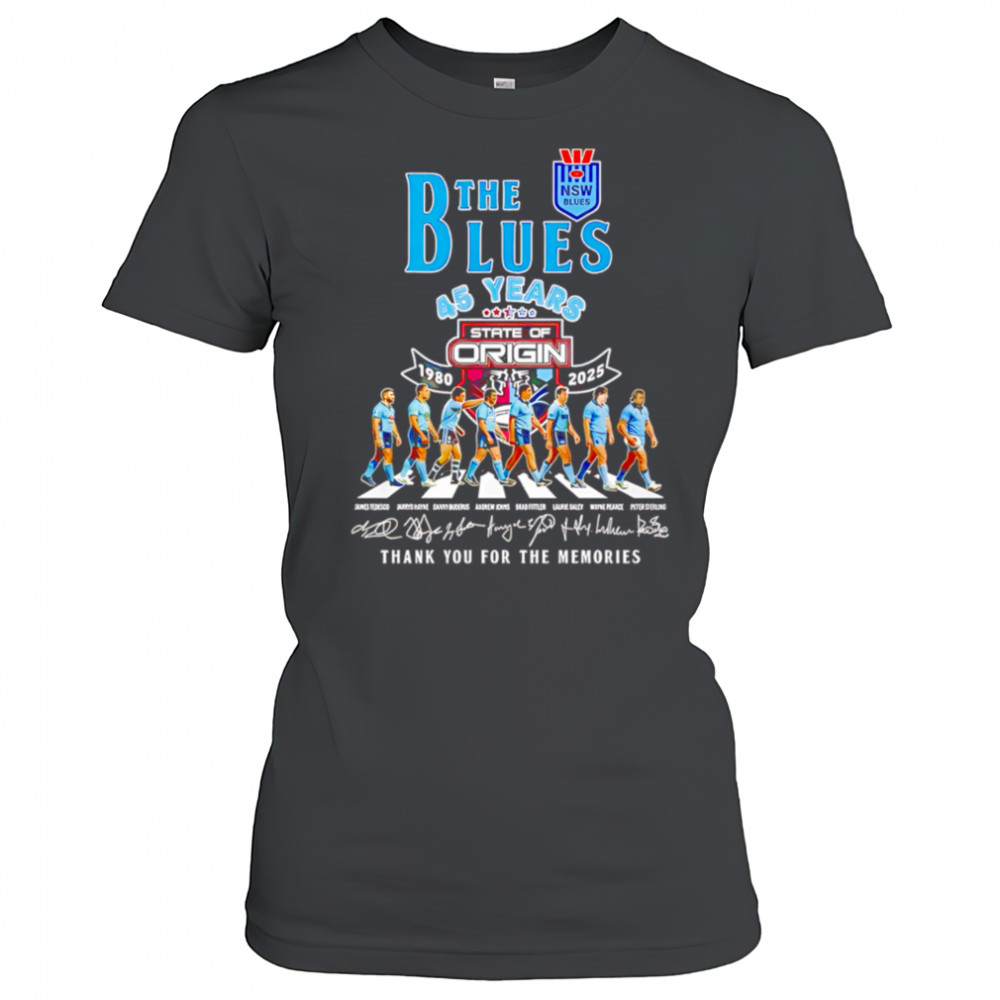New South Wales Blues 45 Years 1980-2025 Thank Your For Memories shirt Women's T-shirt