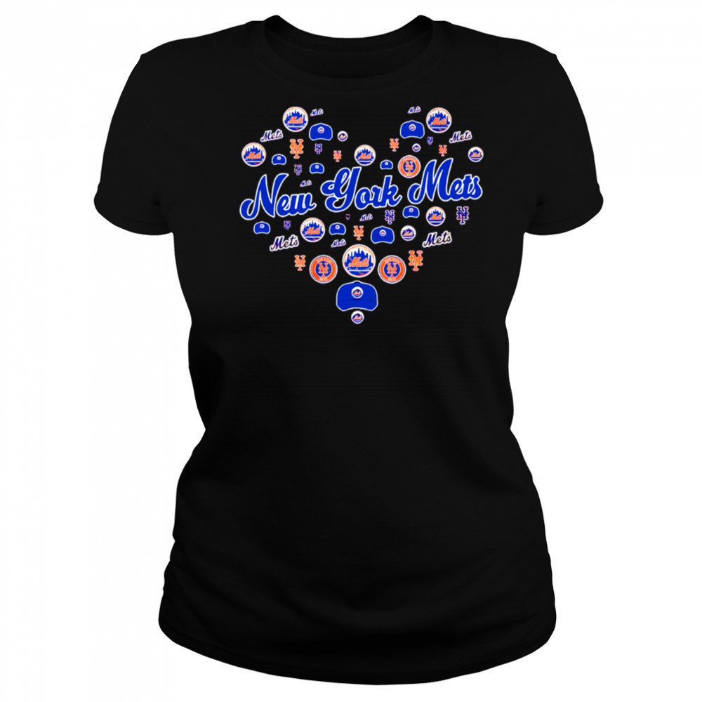 New York Mets Heart Logo Teams shirt Women's T-shirt