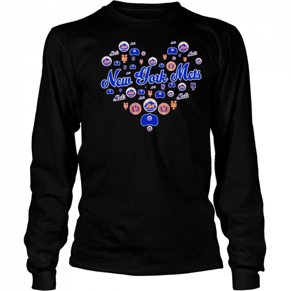 New York Mets Heart Logo Teams shirt Long Sleeved