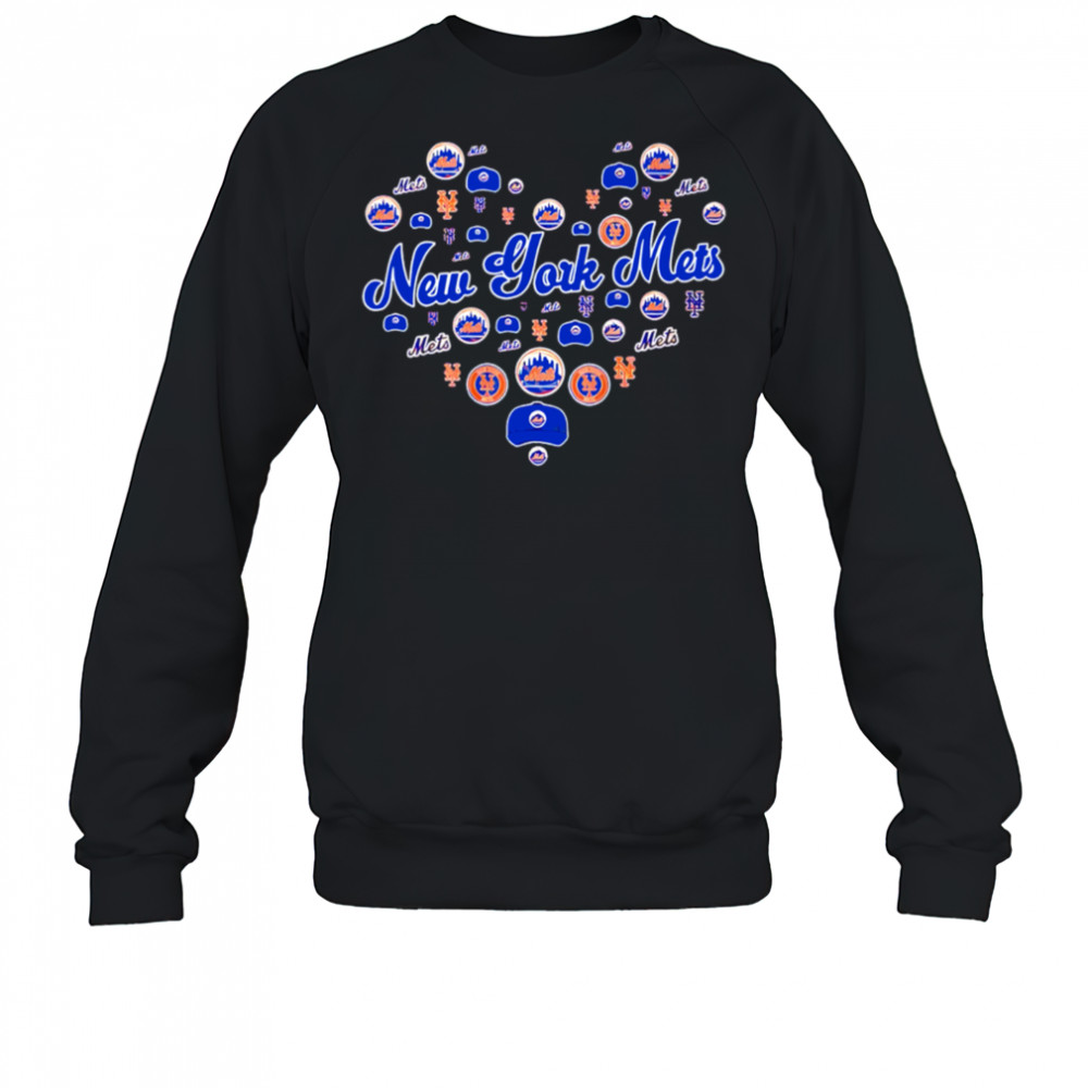 New York Mets Heart Logo Teams shirt Sweatshirt