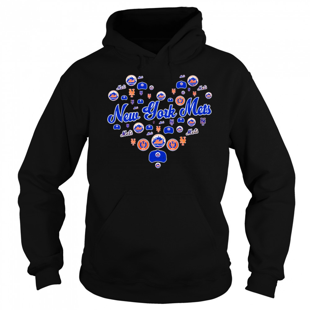 New York Mets Heart Logo Teams shirt Sweatshirt