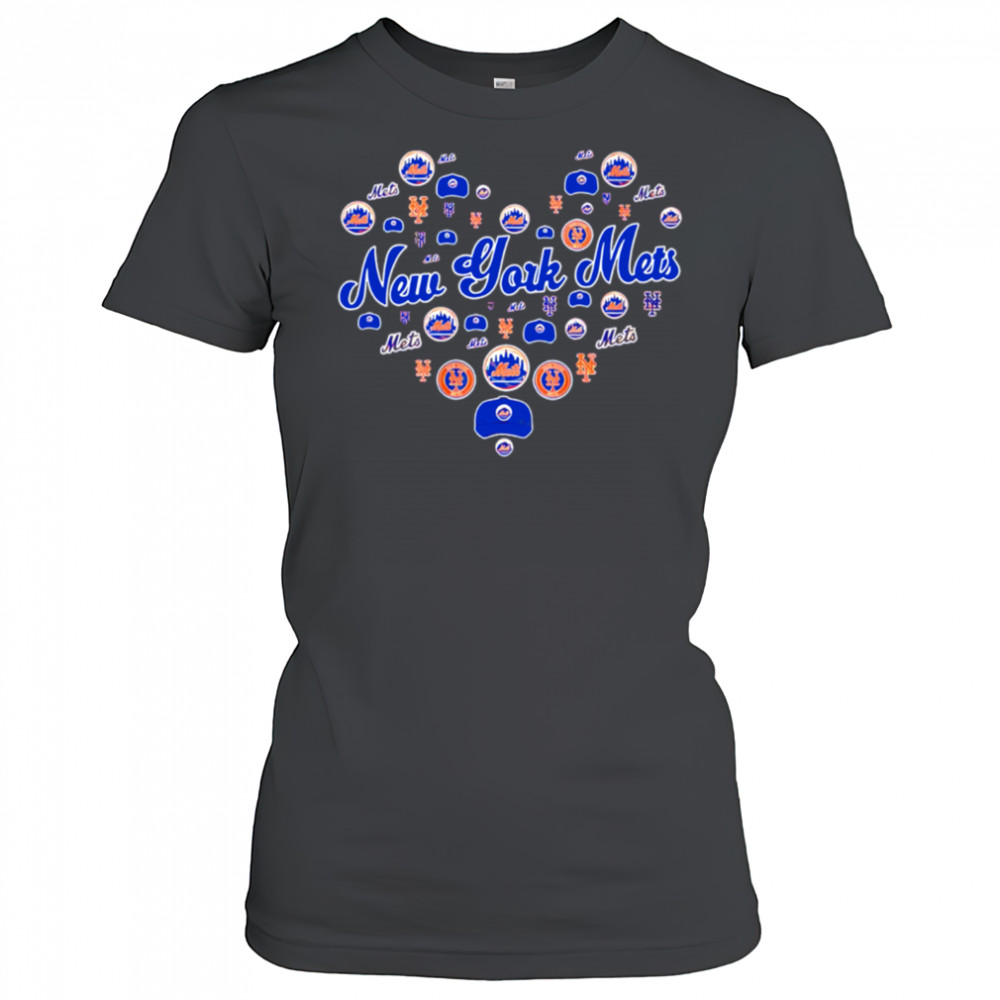 New York Mets Heart Logo Teams shirt Women's T-shirt