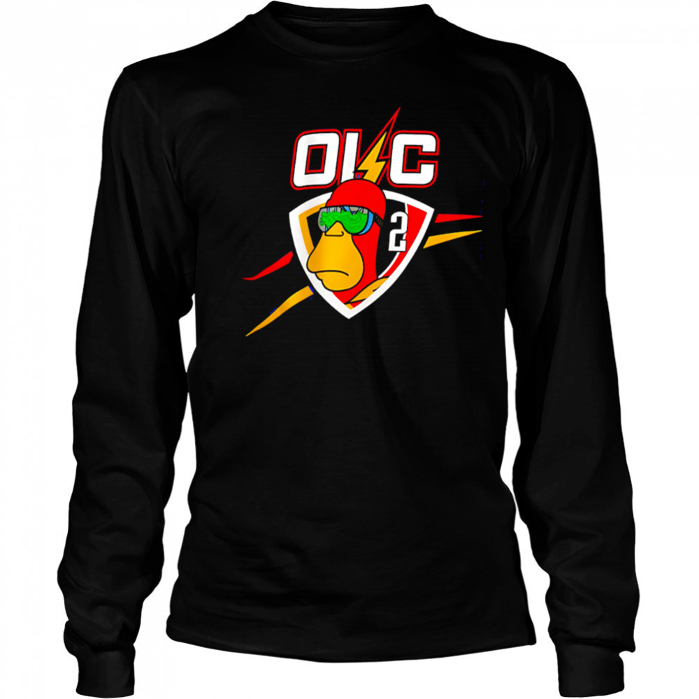 OKC Simpsons design shirt Long Sleeved