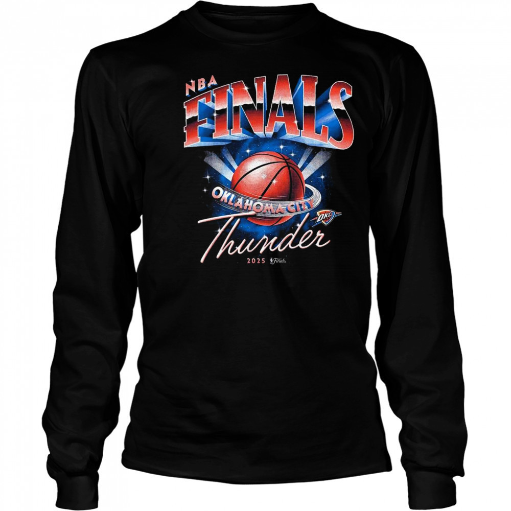 OKC Thunder 2025 NBA Finals Space Shirt Long Sleeved