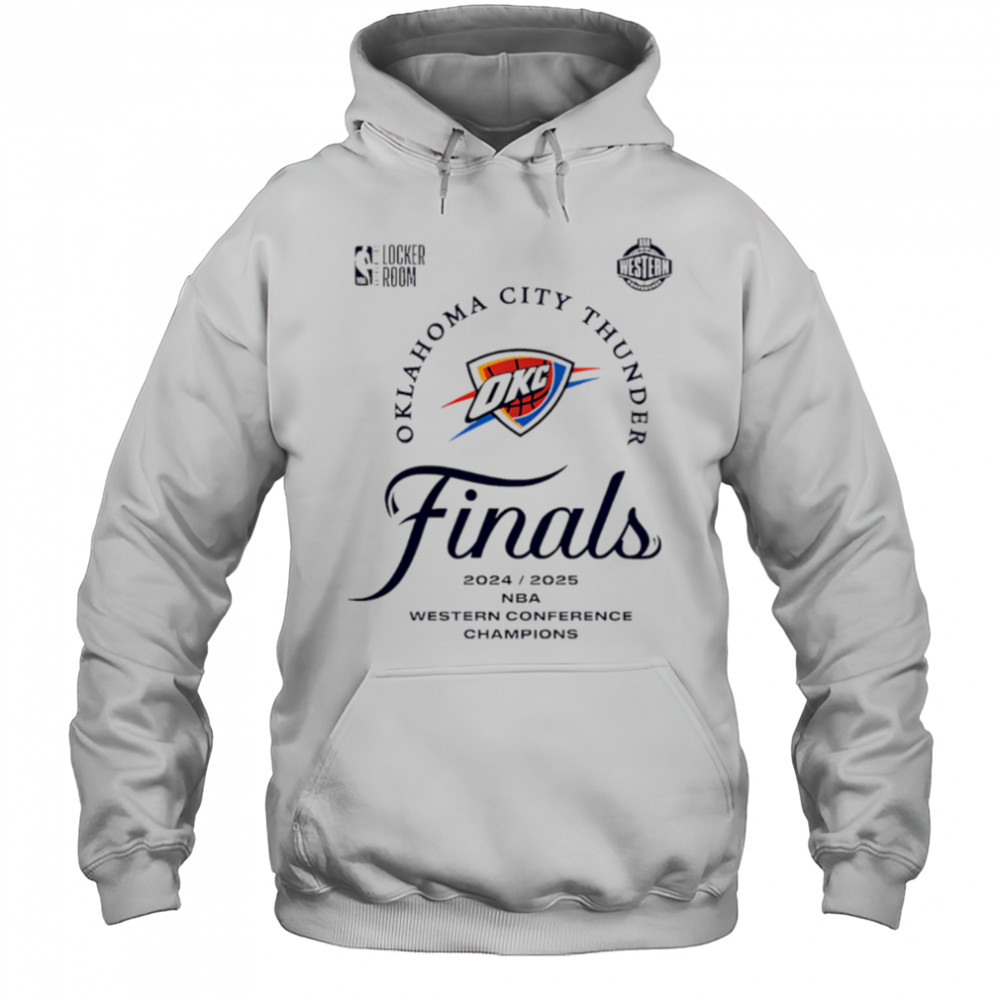 Okc Thunder 2025 Western Conference Finals Champions Locker Room shirt Hoodie