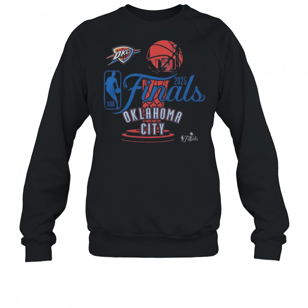 Oklahoma City Thunder 2025 NBA Finals Logoman Cruise Vintage Washed Shirt Sweatshirt