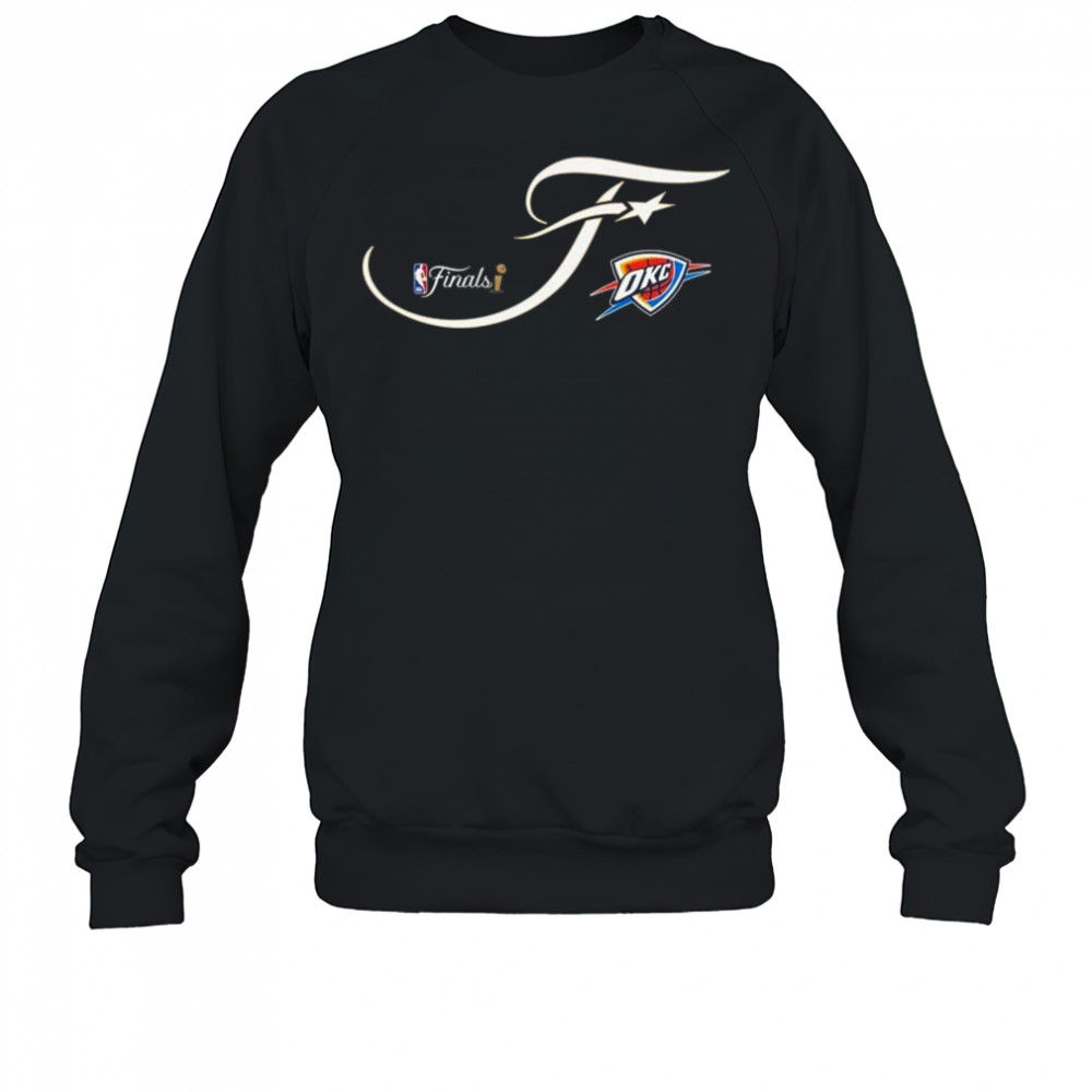 Oklahoma City Thunder 2025 NBA Finals Sportiqe Script Shirt Sweatshirt