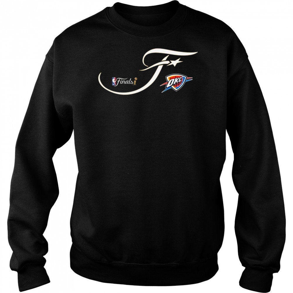 Oklahoma City Thunder 2025 NBA Finals Sportiqe Script Shirt Hoodie