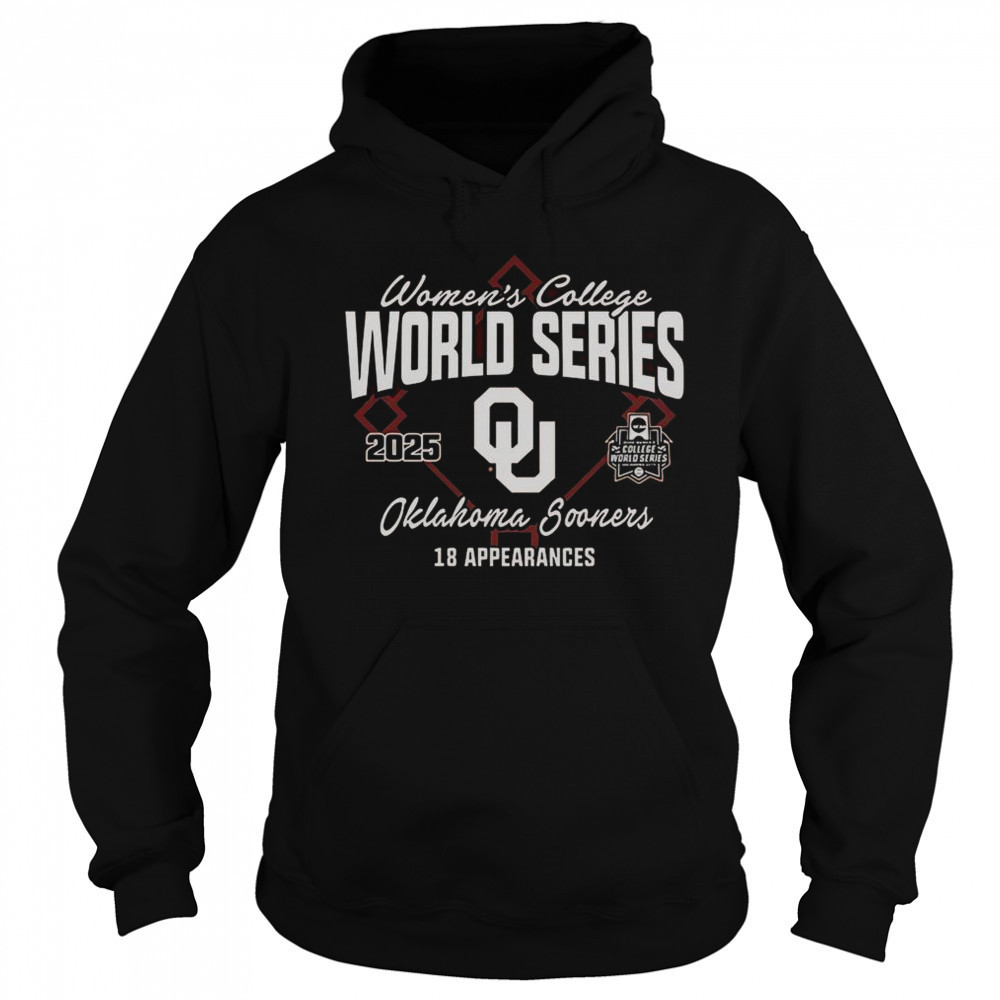 Oklahoma Sooners 18 Appearances Womens College World Series Bound 2025 T-Shirt Sweatshirt