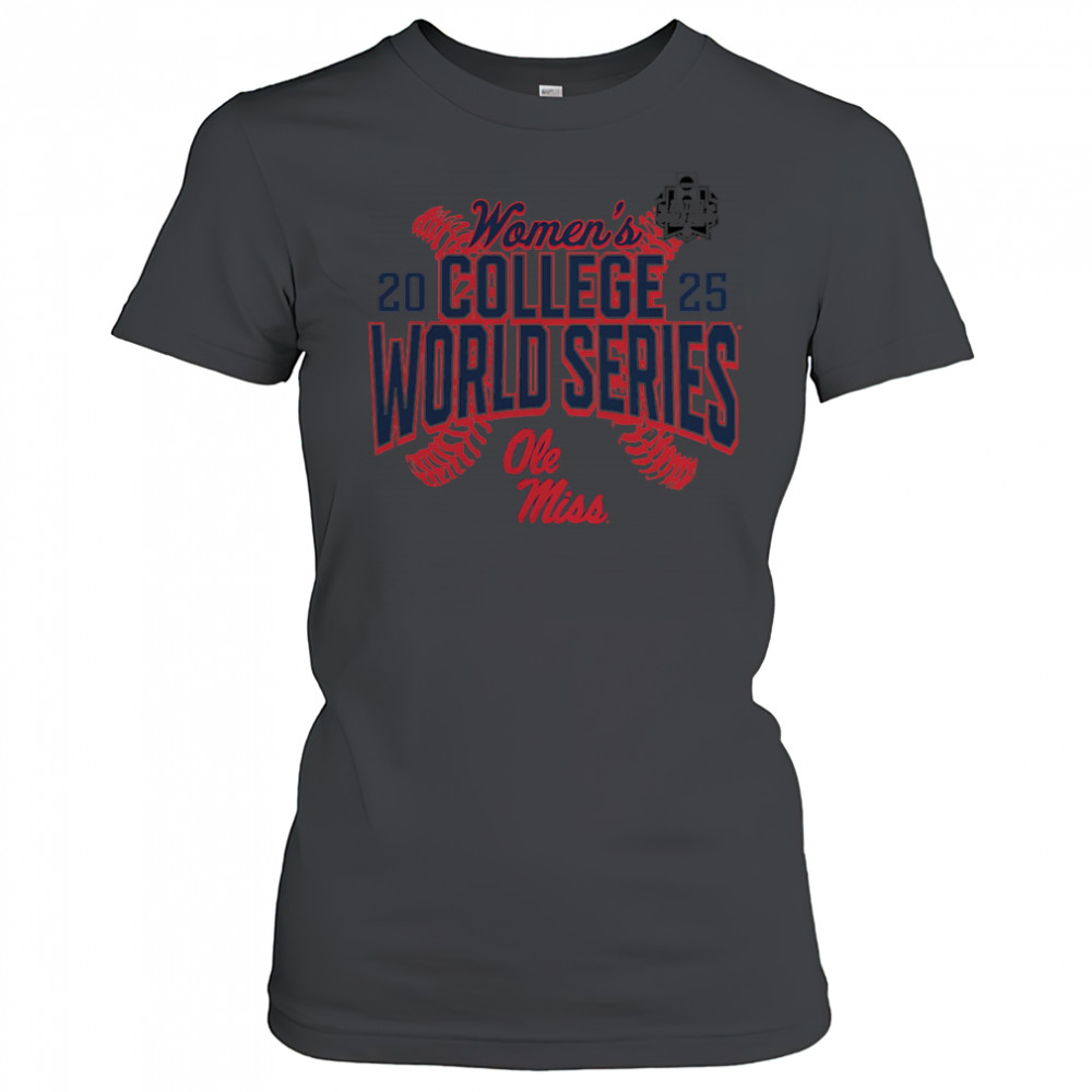 Ole Miss Rebels 2025 NCAA Softball Women’s College World Series Cut Off shirt Women's T-shirt