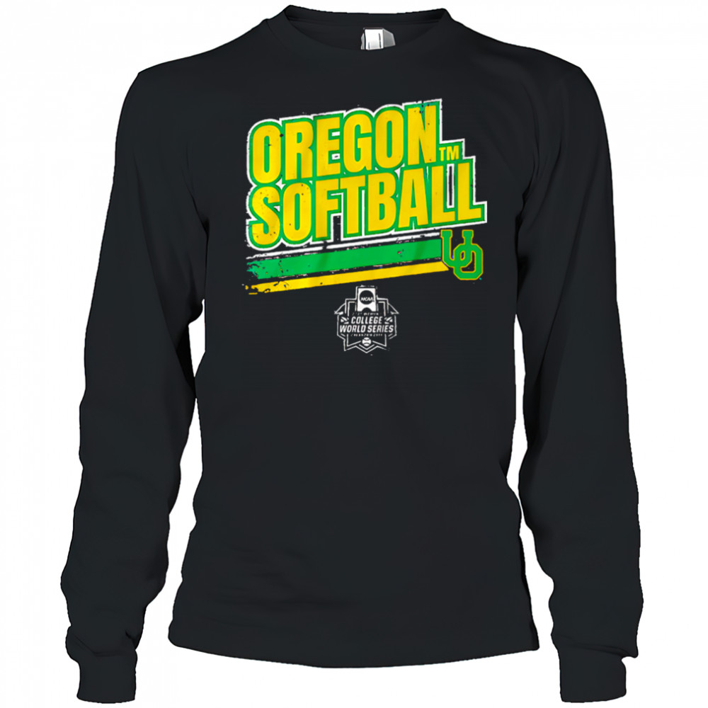 Oregon Softball Women’s College World Series Stripe shirt Long Sleeved