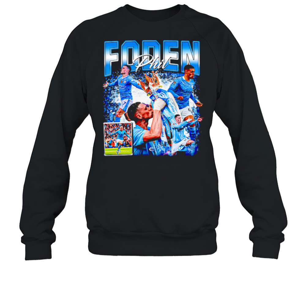Phil Foden Manchester City Vintage 90s Graphic shirt Sweatshirt