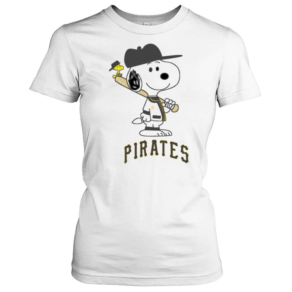 Pittsburgh Pirates Snoopy Baseball funny cartoon shirt Women's T-shirt