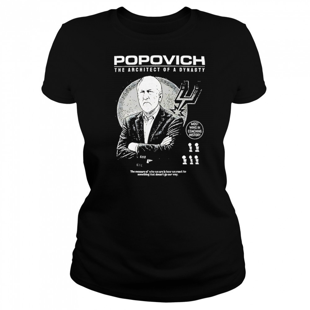 Popovich The Architect Of A Dynasty Shirt Women's T-shirt