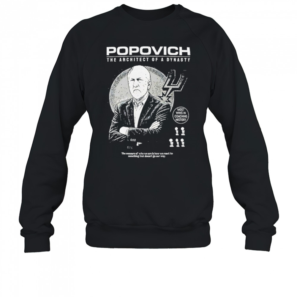 Popovich The Architect Of A Dynasty Shirt Sweatshirt