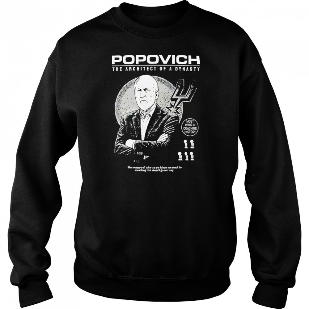 Popovich The Architect Of A Dynasty Shirt Hoodie