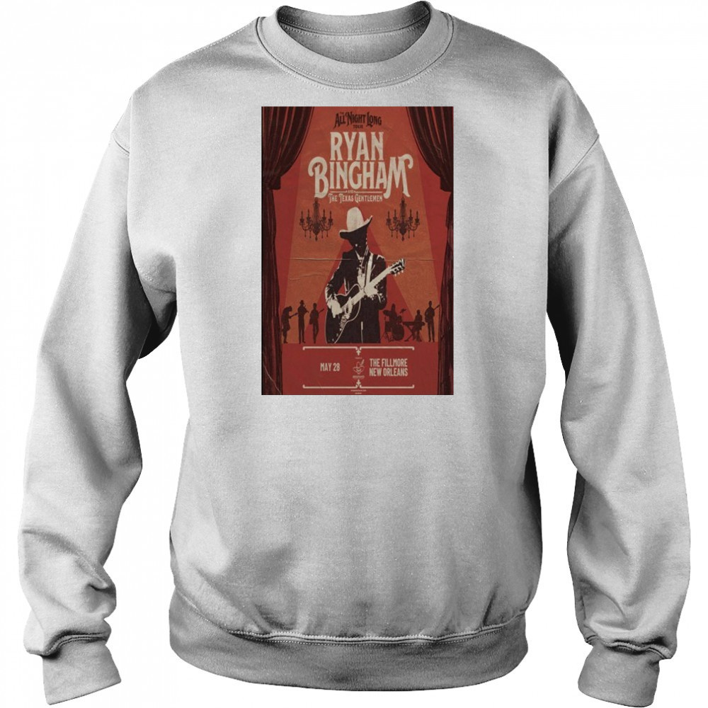Ryan Bingham Tour The Fillmore May 28 2025 New Orleans Poster shirt Hoodie