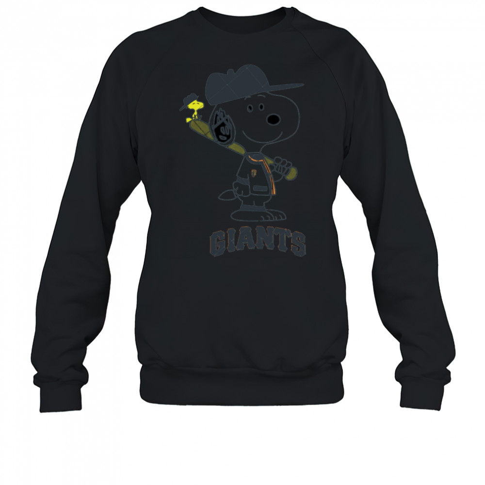 San Francisco Giants Snoopy Baseball funny cartoon shirt Sweatshirt