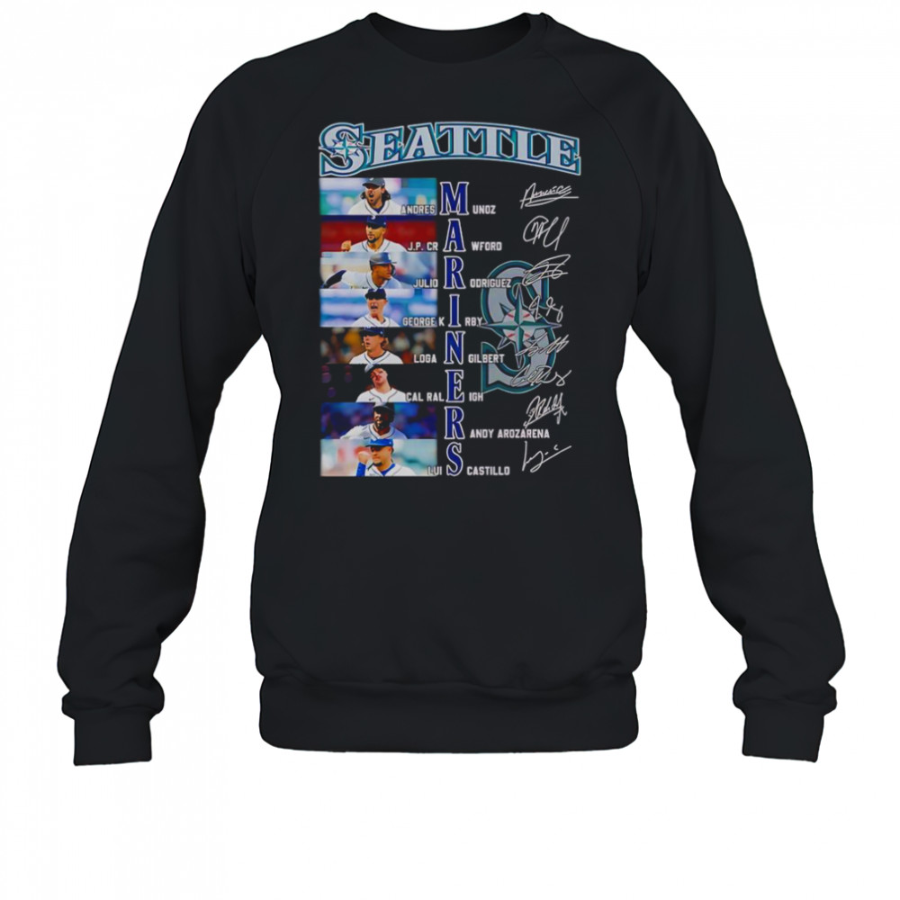Seattle Mariners Andres Munoz JP Crawford Julio Rodriguez Signature T-Shirt Sweatshirt