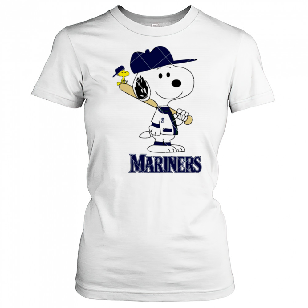 Seattle Mariners Snoopy Baseball funny cartoon shirt Women's T-shirt