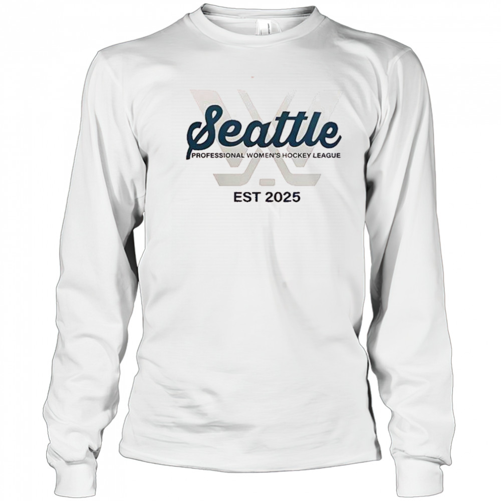 Seattle Professional Women’s Hockey League Est 2025 T-Shirt Long Sleeved