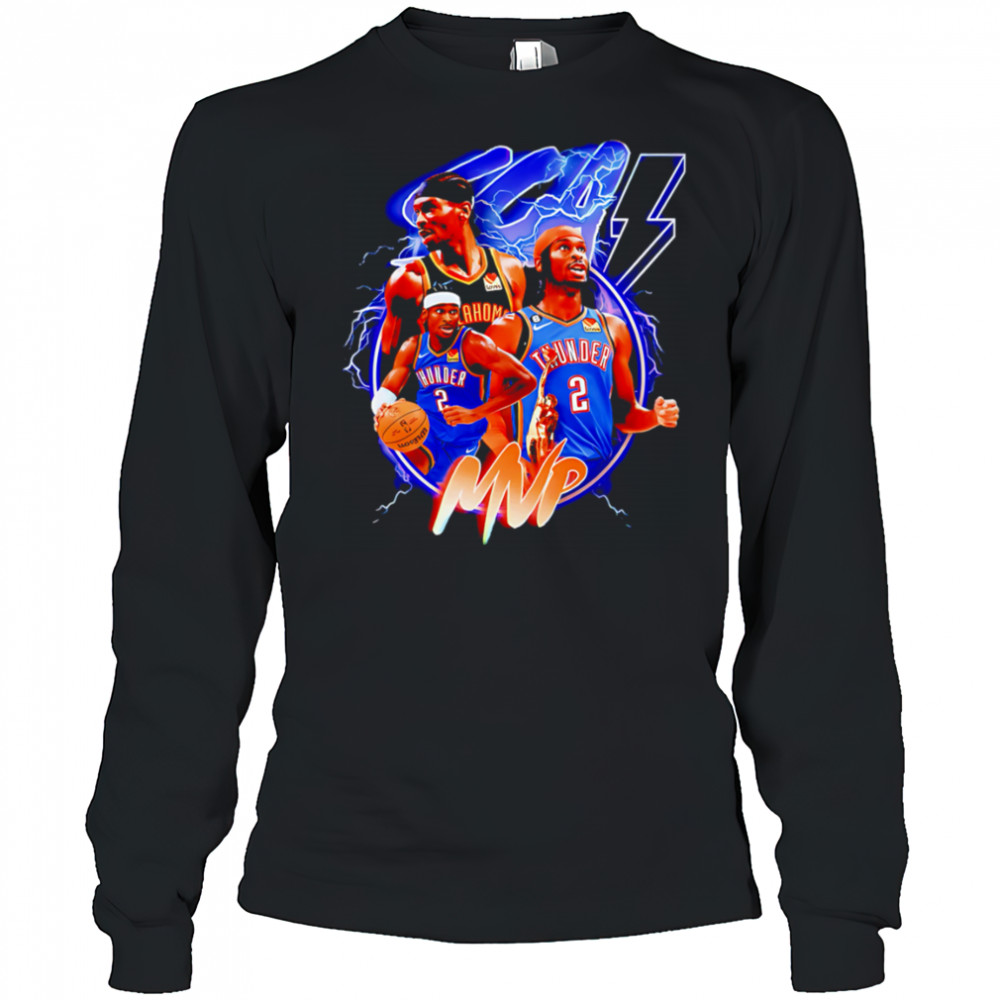 Shai Gilgeous-Alexander MVP Thunder graphic shirt Long Sleeved