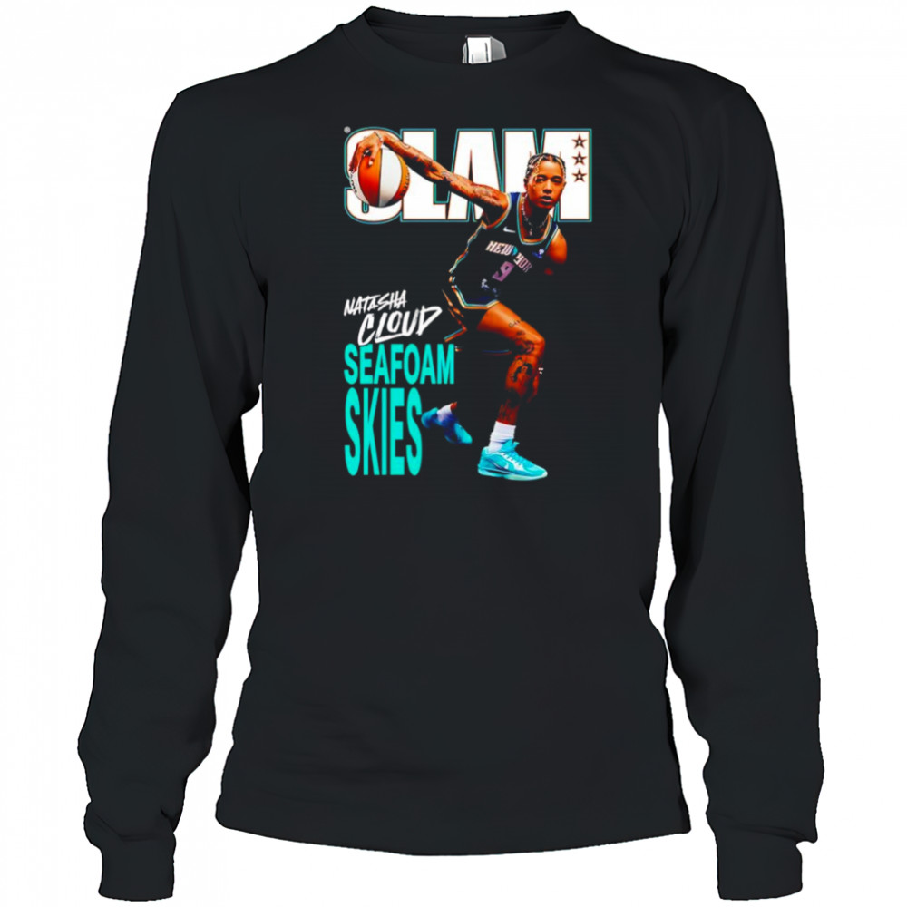 Slam Natasha Cloud seafoam skies basketball shirt Long Sleeved