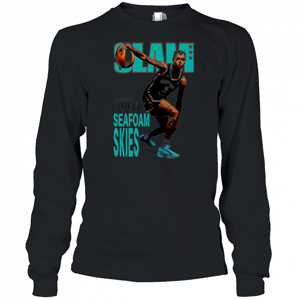 Slam Natasha Cloud seafoam skies shirt Long Sleeved