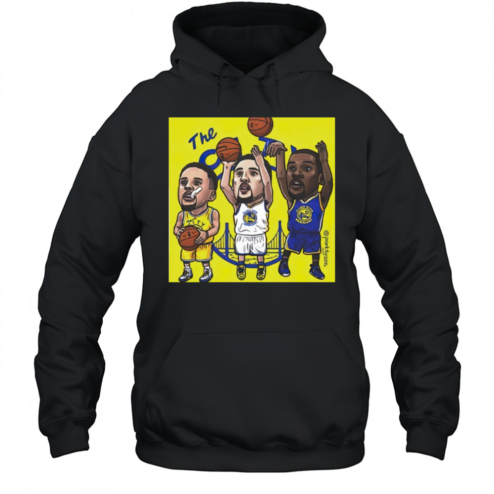 Stephen Curry X Kevin Durant X Klay Thompson The City cartoon shirt Hoodie