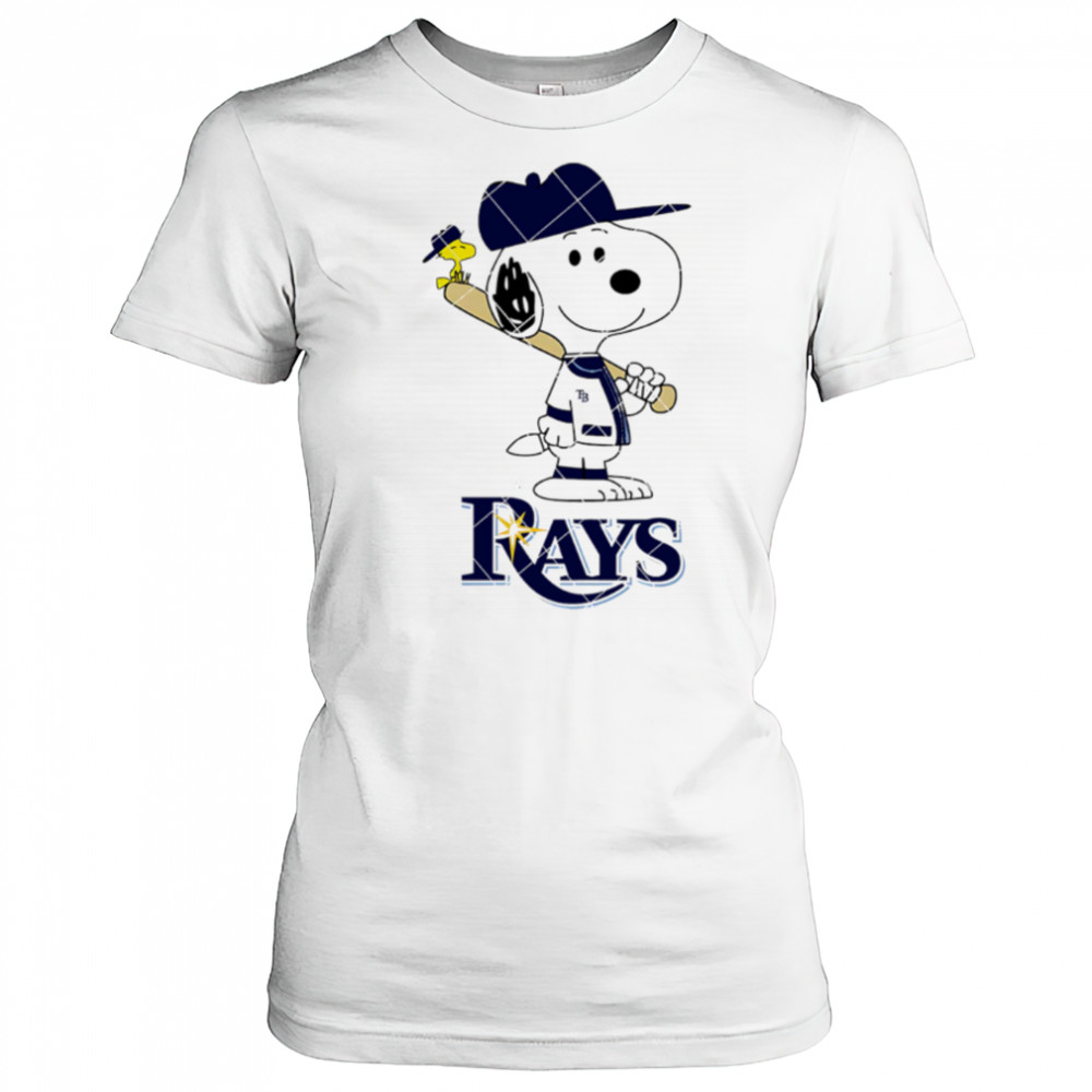 Tampa Bay Rays Snoopy Baseball funny cartoon shirt Women's T-shirt