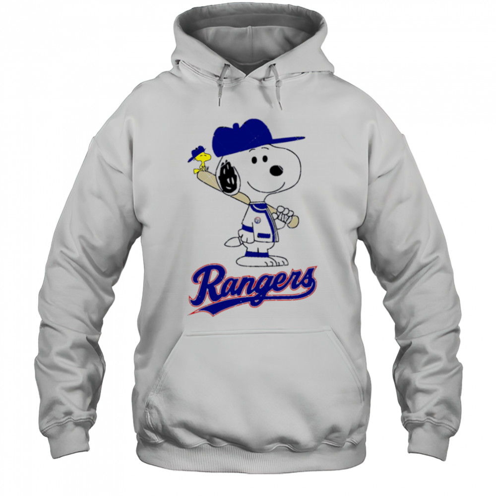 Texas Rangers Snoopy Baseball funny cartoon shirt Hoodie