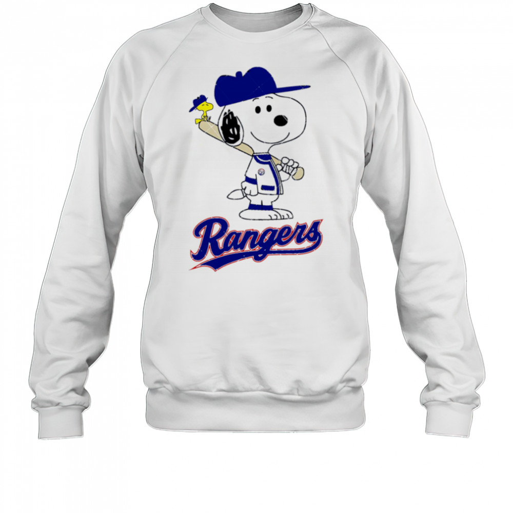 Texas Rangers Snoopy Baseball funny cartoon shirt Sweatshirt