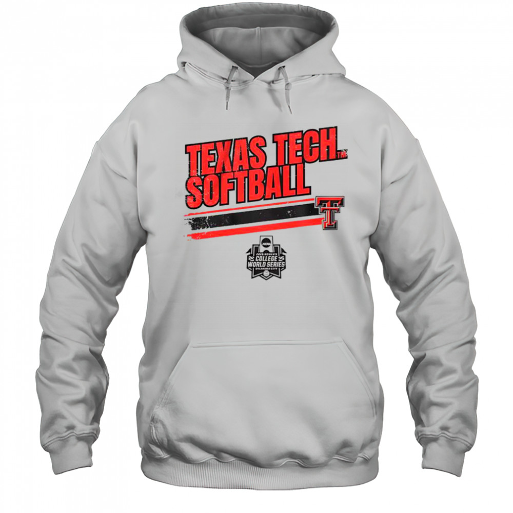 Texas Tech Softball Women’s College World Series Stripe T-Shirt Hoodie
