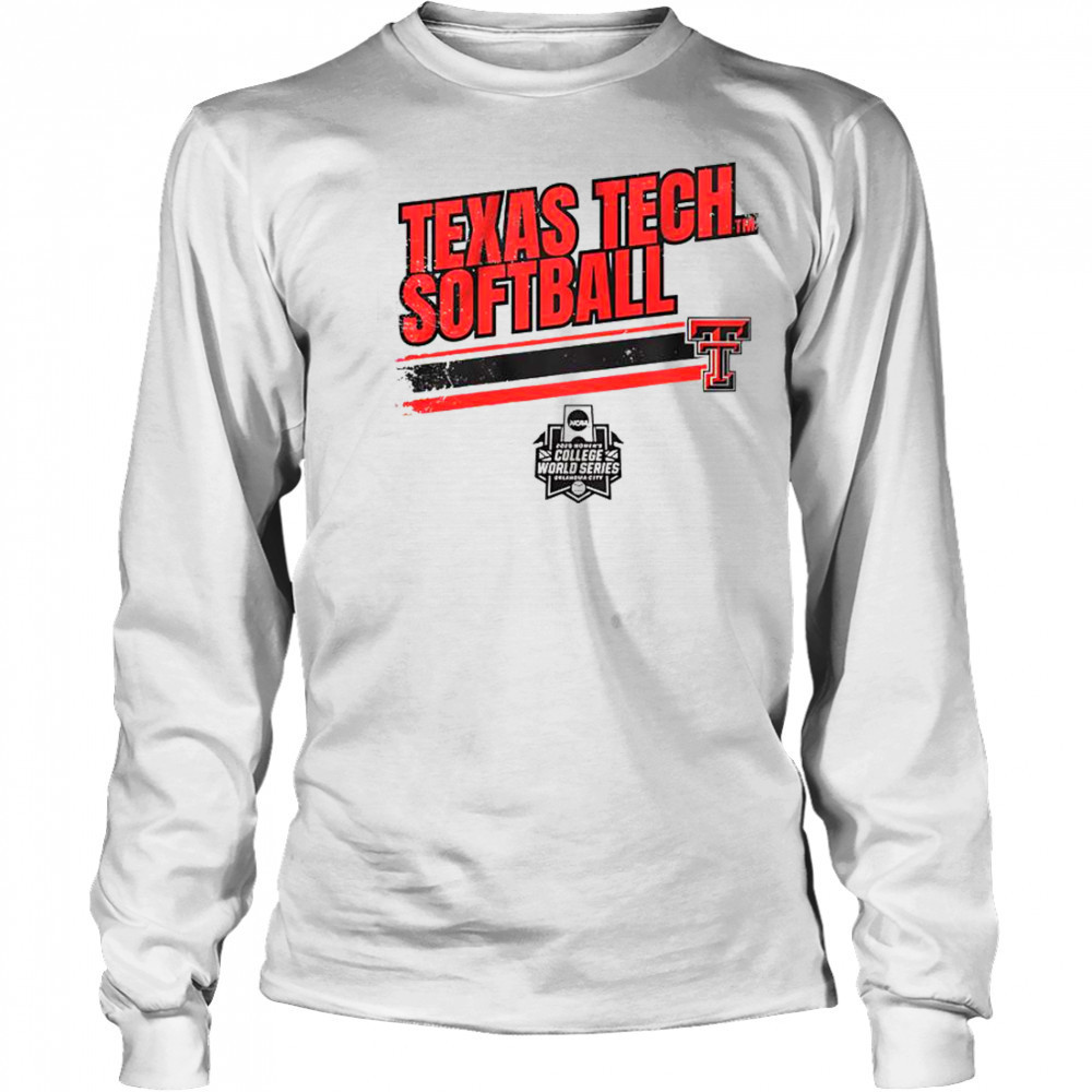 Texas Tech Softball Women’s College World Series Stripe T-Shirt Long Sleeved